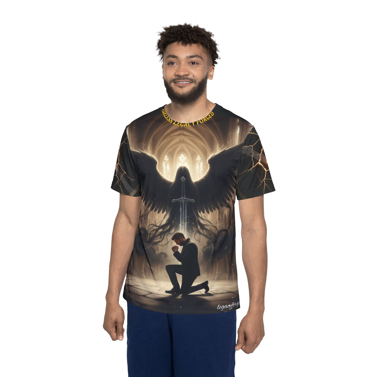Praying Knight Sports Jersey — Angelic Sword LegacyForged™