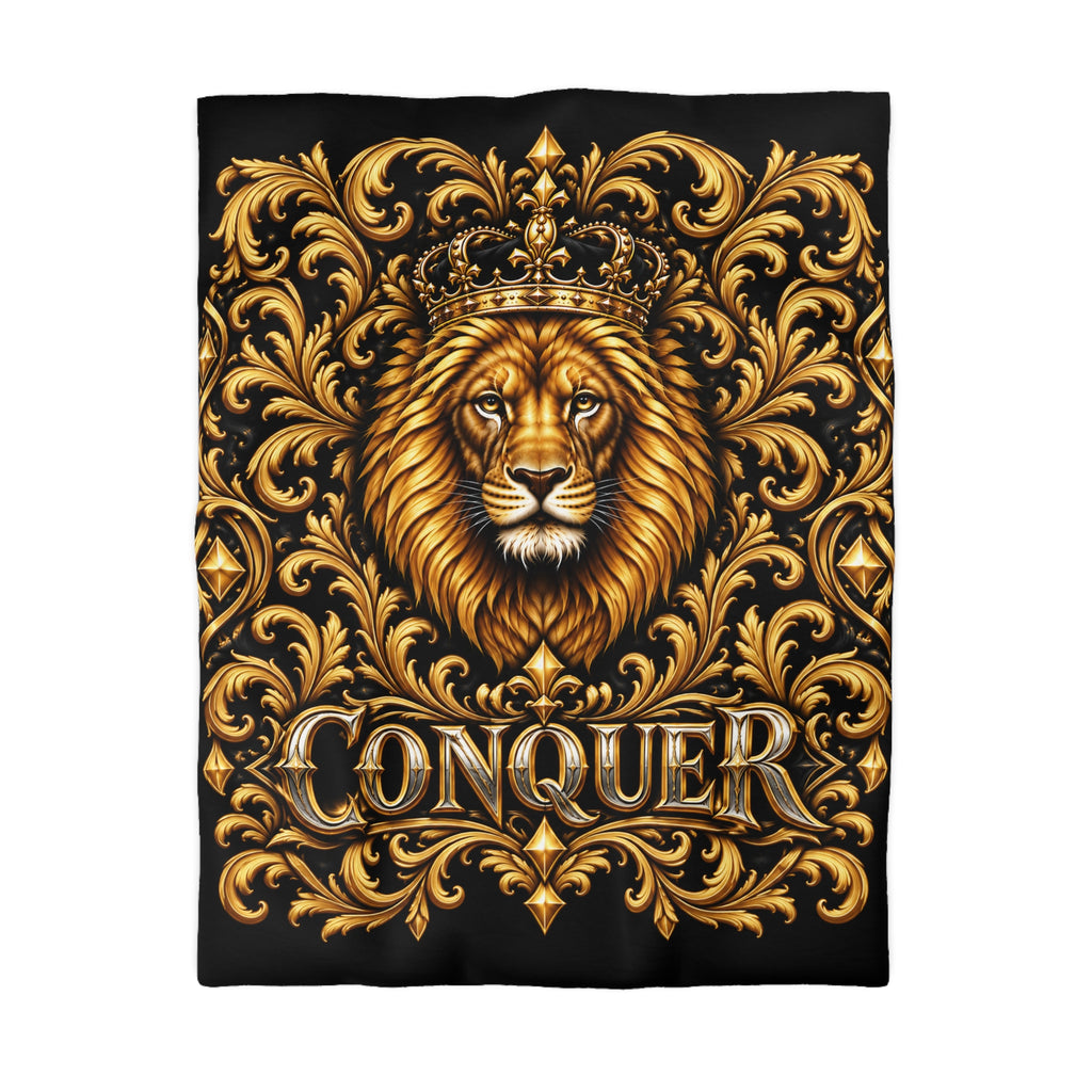 Conquer Lion Duvet Cover
