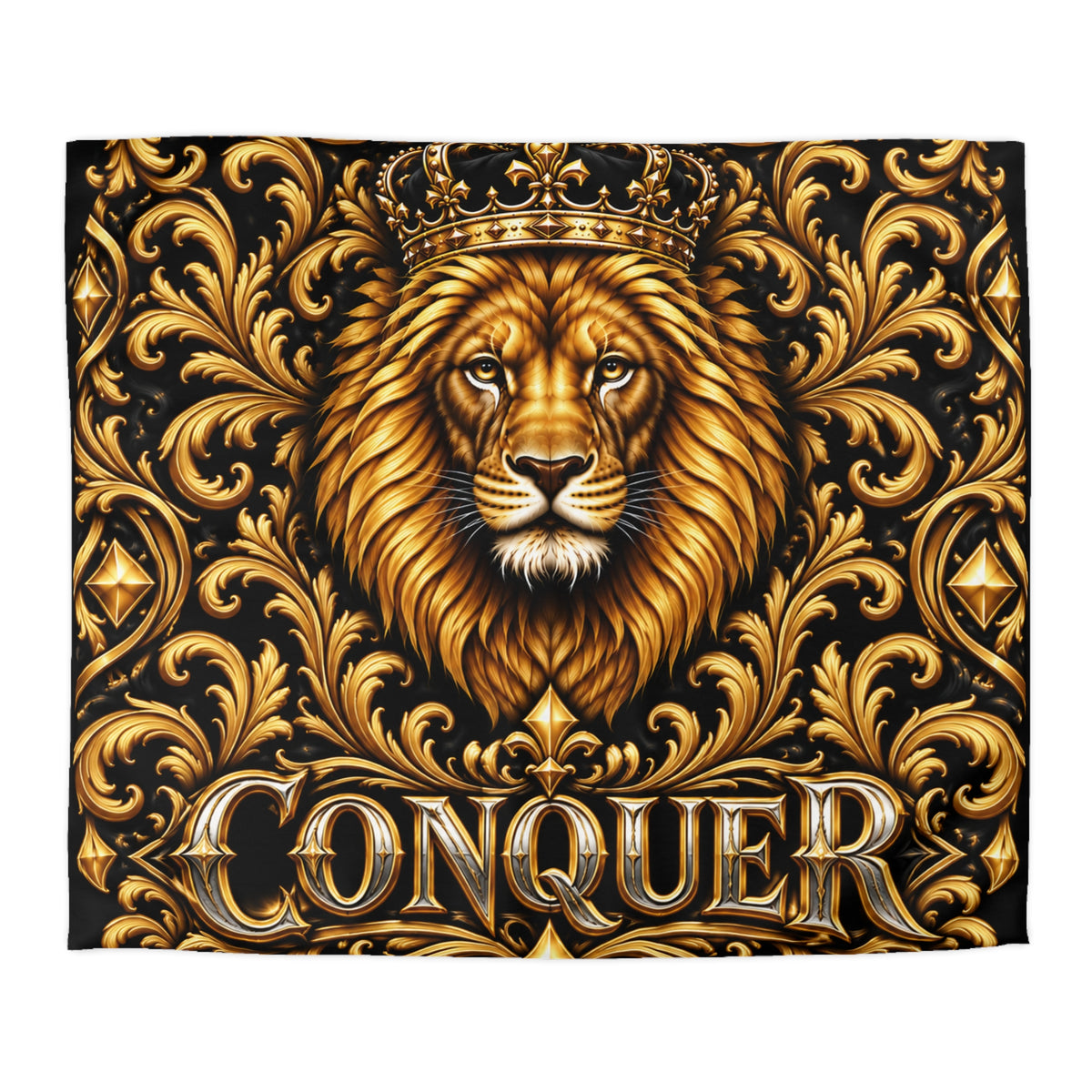 Conquer Lion Duvet Cover