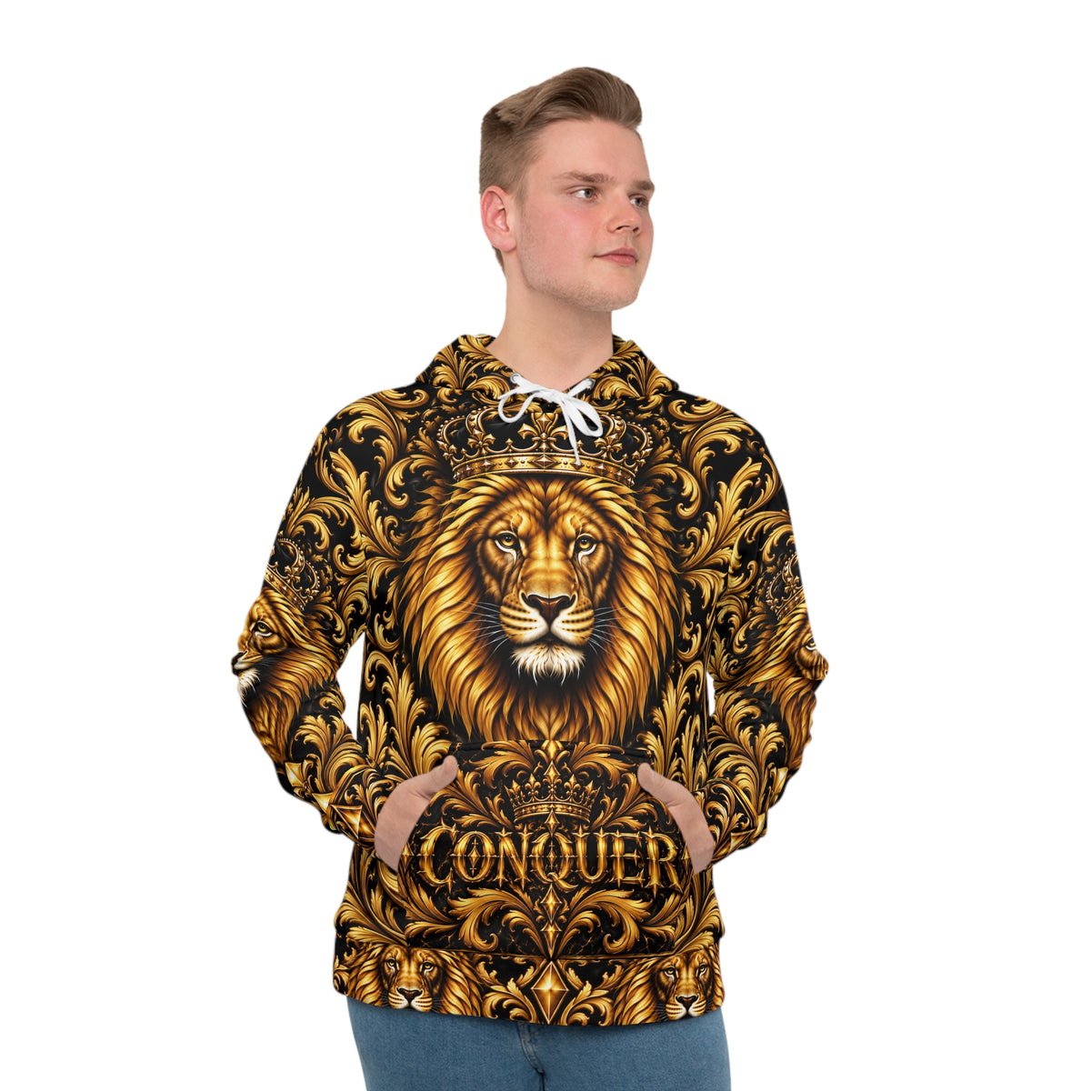 Conquer Lion Baroque Hoodie