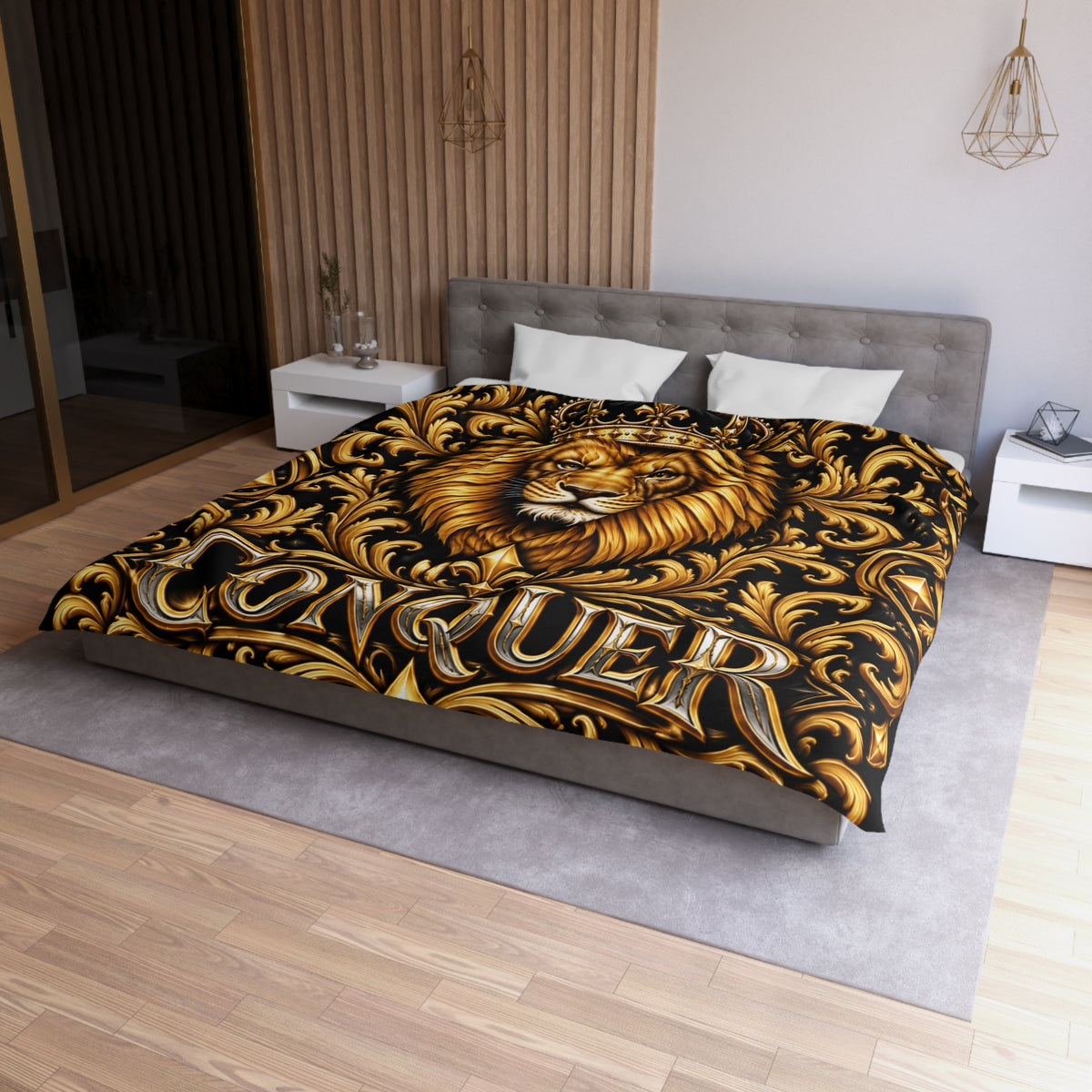 Conquer Lion Duvet Cover