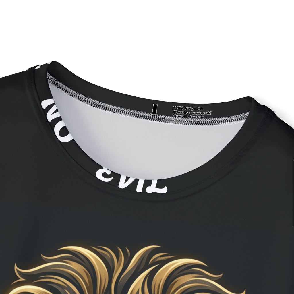 Lion Graphic Jersey — "Be Still and Know" Men's Sports Shirt