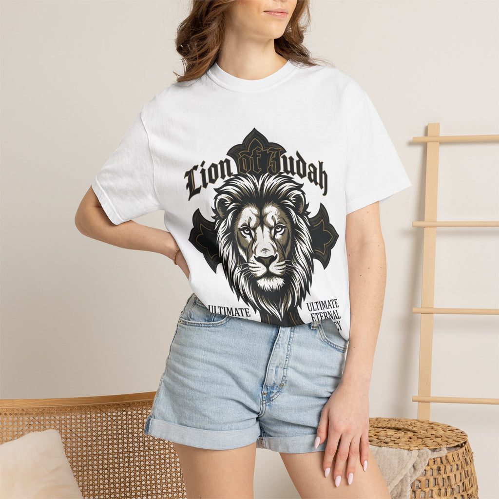 Lion of Judah T-Shirt — Vintage Religious Lion Graphic Tee ("Ultimate Eternal Legacy")