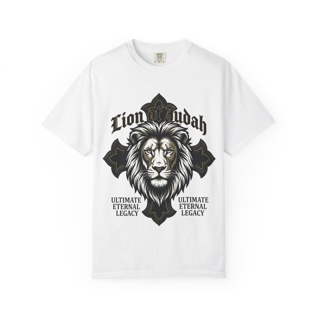Lion of Judah T-Shirt — Vintage Religious Lion Graphic Tee ("Ultimate Eternal Legacy")
