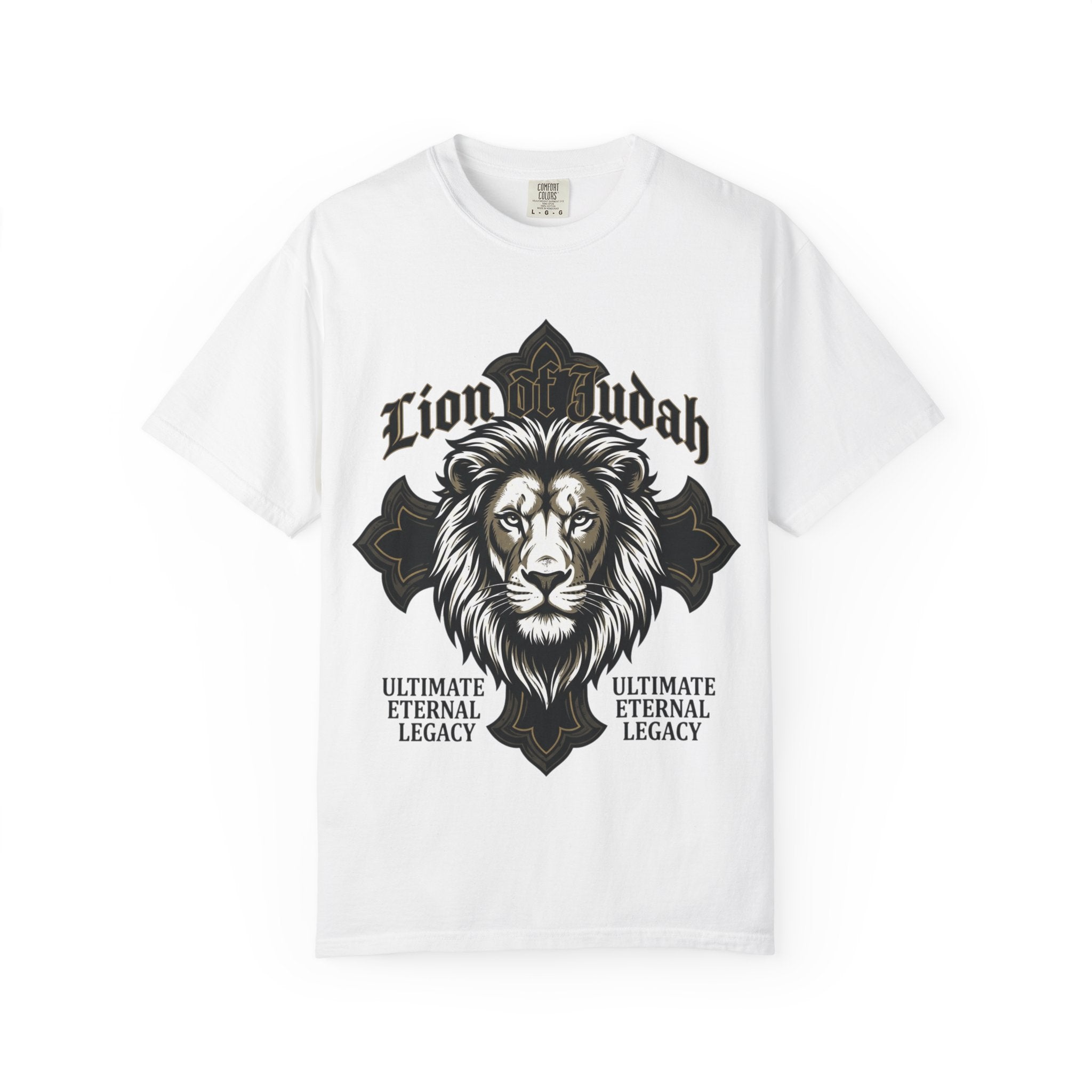 Lion of Judah T-Shirt — Vintage Religious Lion Graphic Tee ("Ultimate Eternal Legacy")