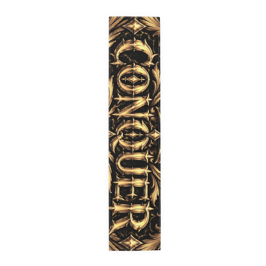 CONQUER | Mystical Golden Celestial Table Runner