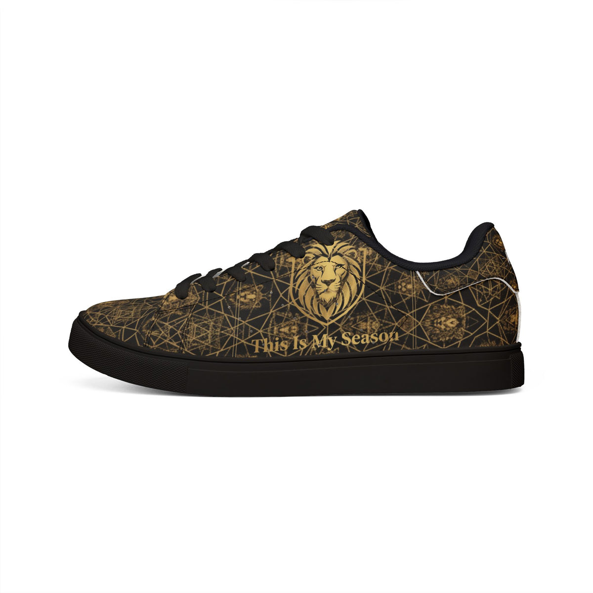 Men's Bold  Lion luxuries low top sneakers