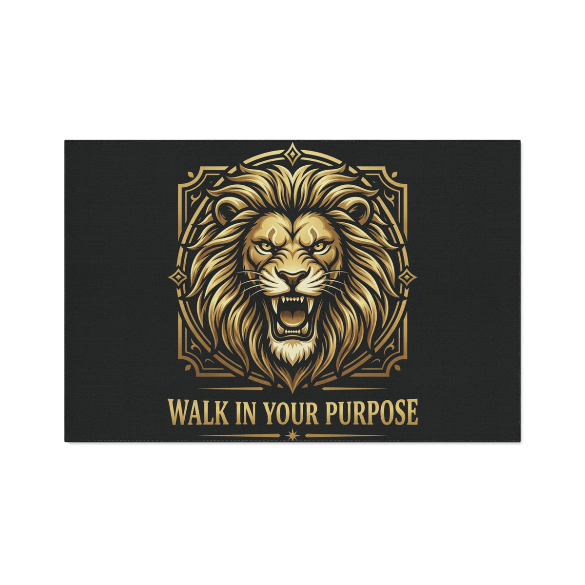 Lion 'Walk In Your Purpose' Heavy Duty Floor Mat