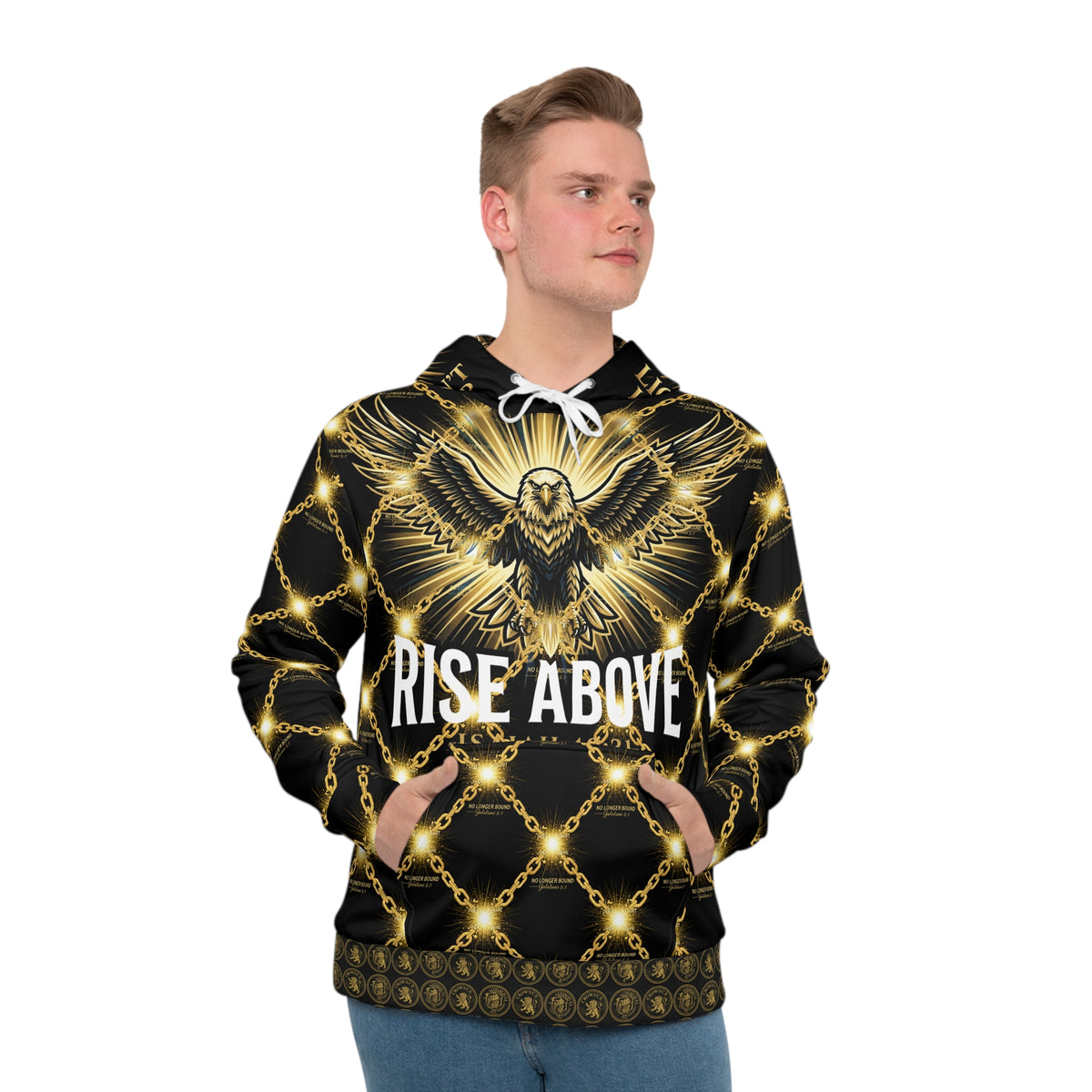 Forged in the Fire Hoodie — Eagle Spirit Faith Pullover LegacyForged™