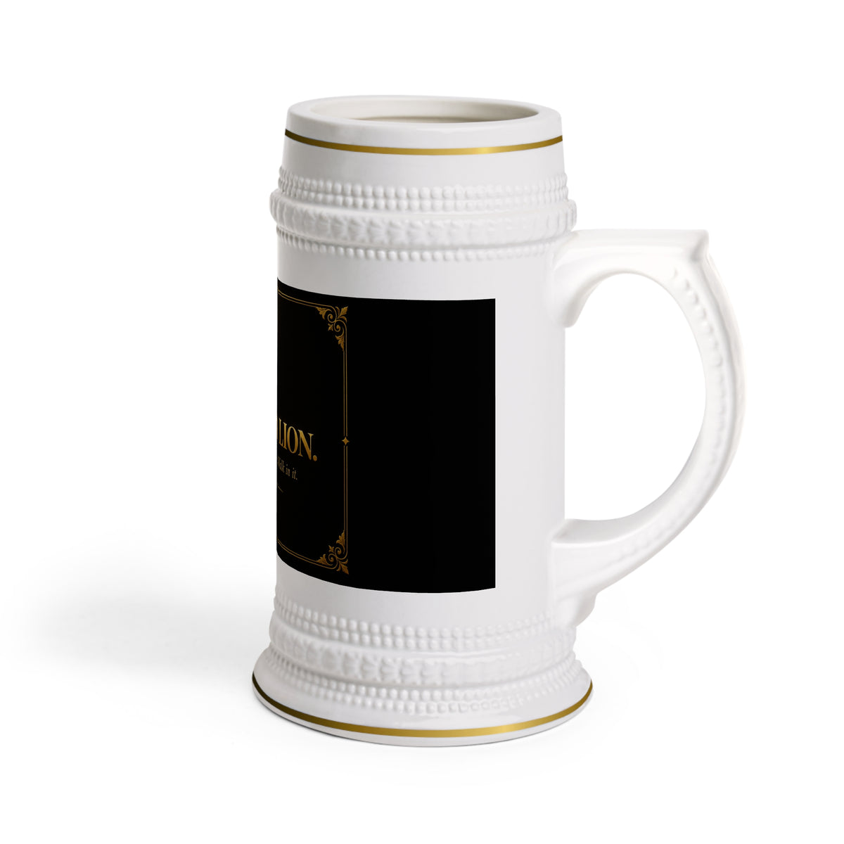 A Gift for a Lion Beer Stein Mug – Regal Zodiac Birthday Gift
