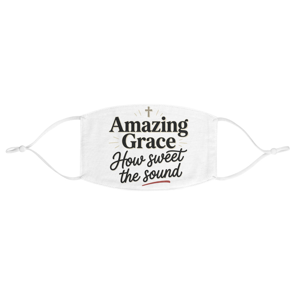 Amazing Grace "How Sweet the Sound" Face Mask — Christian Faith Fabric Mask