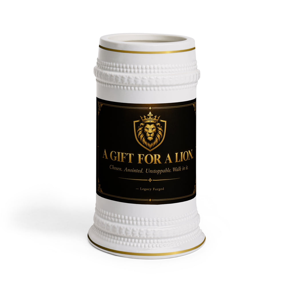 A Gift for a Lion Beer Stein Mug – Regal Zodiac Birthday Gift