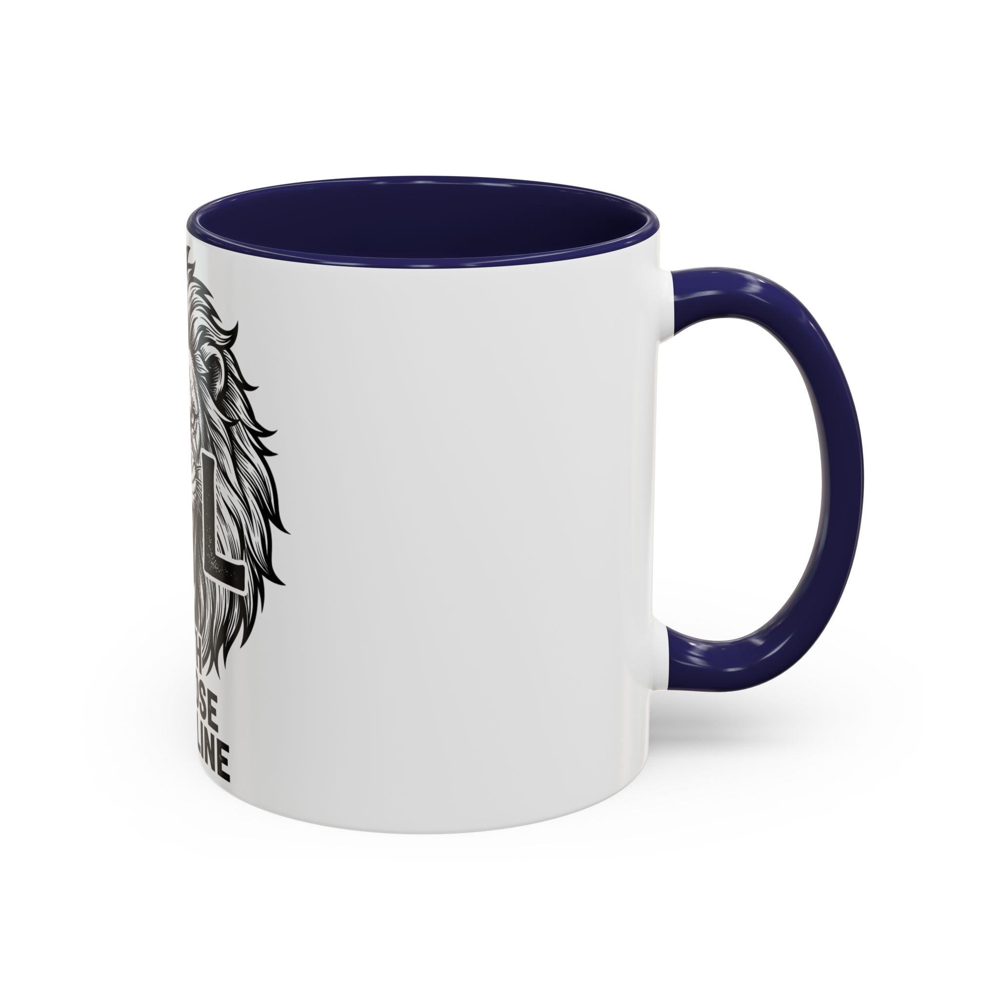 Lion Coffee Mug - Faith Purpose Discipline Inspirational Accent Mug (11/15oz)