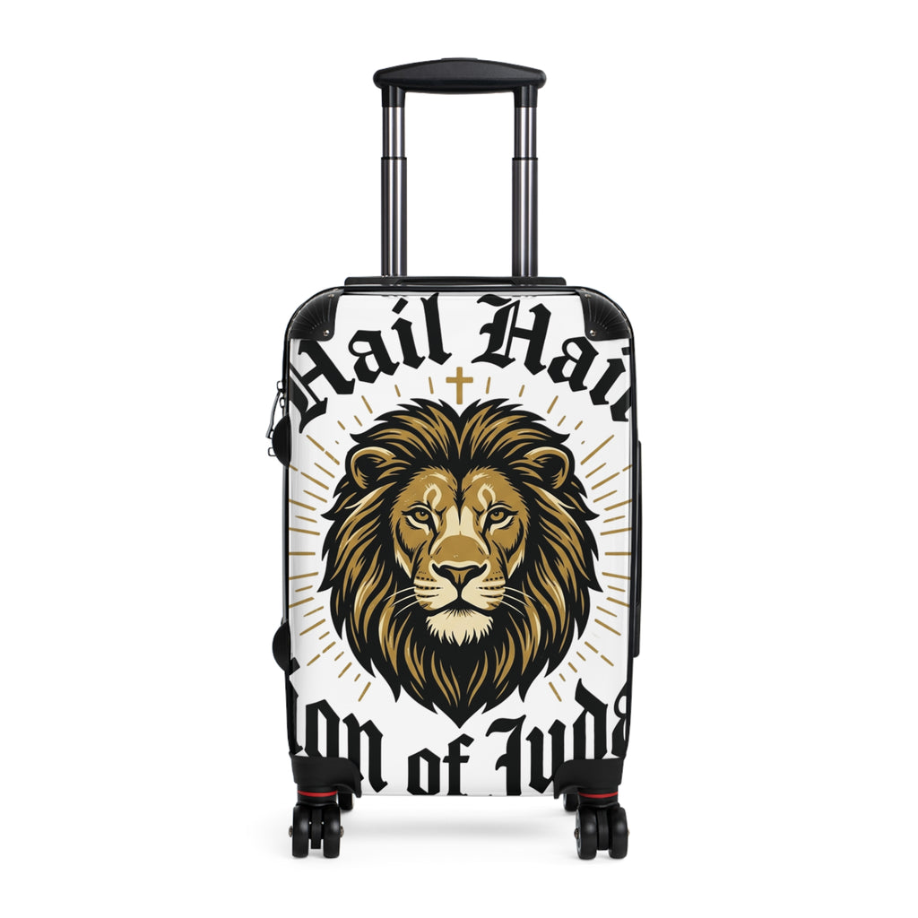 Lion of Judah Carry-On Suitcase — Bold Christian Travel Luggage with Regal Lion Design