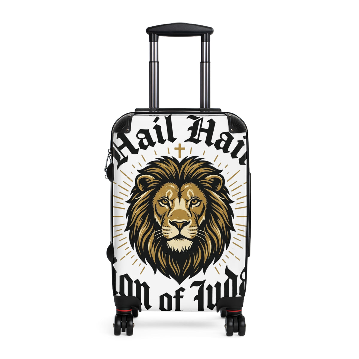 Lion of Judah Carry-On Suitcase — Bold Christian Travel Luggage with Regal Lion Design