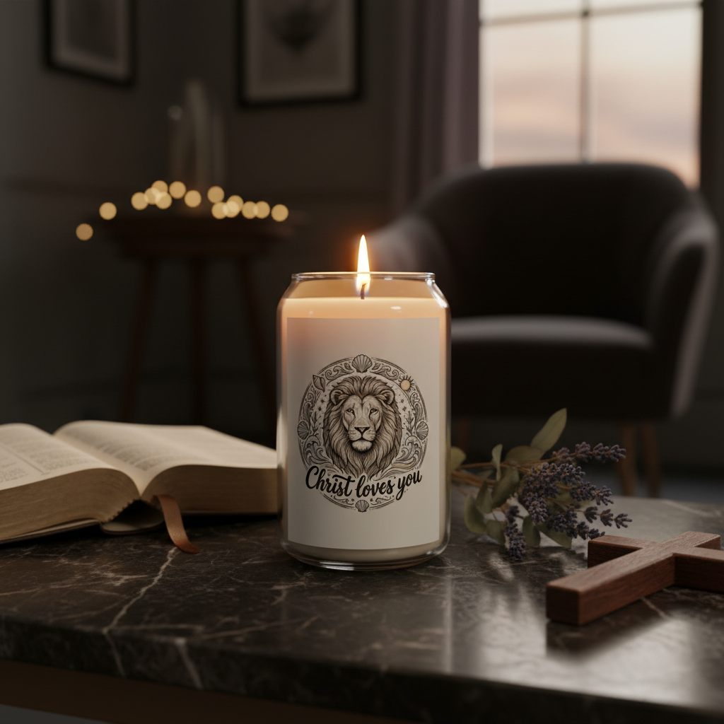 Christ Loves You Candle Lifestyle